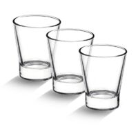 Shot Glass Graduati Set 3 Bicchieri Espresso VIA CREMA - Shot Glass Misurini, Per Macchine Caffè Professionali Macina Caffè - 3