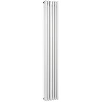 Traditional Triple Column White 6 Panel Radiator 290mm x 1800mm