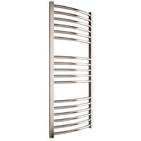 Cosy 500mm x 1200mm Chrome Curved Heated Towel Rail