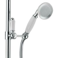 Hynar Traditional Chrome Thermostatic Dual Control Exposed Shower Mixer Kit