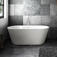 Adelaide 1700 x 750mm Double Ended Modern Freestanding Bath
