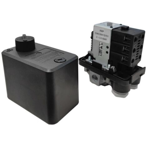 Pressostat XMP 220V 0-6 bars – Contacteur manométrique pour pompe à eau – Prise manométrique intégrée – Installation simple – Telemecanique Sensors