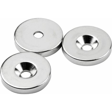 SUPERMAGNETE Scheibenmagnet mit Bohrung Ø 27 mm, H 4 mm