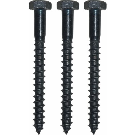 Schraubenset für Plattenkegel Kegeldorn ø 18 + 20 mm,Schwalben. schwarz verzinkt (1/2)