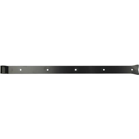 Langbänder einseitig gerollt, ohne Kegel, 900x45x8mm, inkl. Schraubenset,schwarz (1/4)
