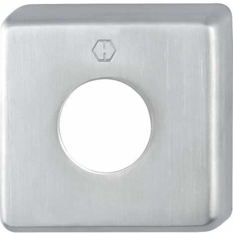 Hoppe Türgriff Rosette eckig - Abdeckrosette 52x52x10mm, Edelstahl schwarz matt