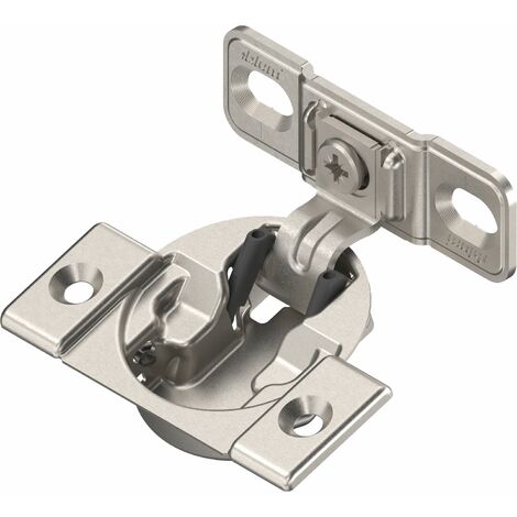 BLUM COMPACT Möbel Scharnier 107° mit Feder zum Schrauben, inkl. Montageplatte (1/5)