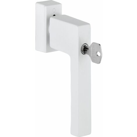 HOPPE Fenstergriff TOULON Sperrzylinder, VK 32-42 mm, Aluminium weiß (1/5)