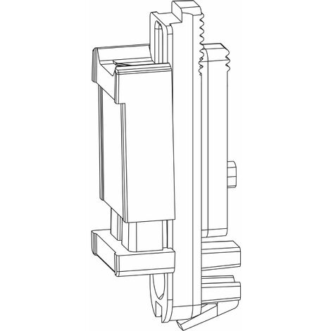 ROTO NX Schnäpper Flügelteil Holz/PVC silber (1/2)