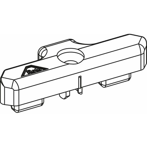 ROTO NT/NX Schließstück PVC 13V KBE/KÖMMERLING/TROCAL Zink (1/3)