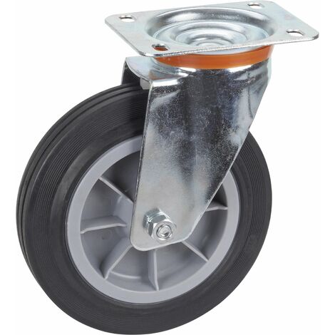 DÖRNER + HELMER Lenkrolle TPE PP-Felge 200 mm 210 kg (1/2)