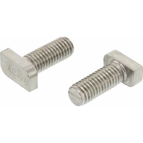 12x M8x20 Hammerkopfschrauben A2-70 Edelstahl Mit Muttern