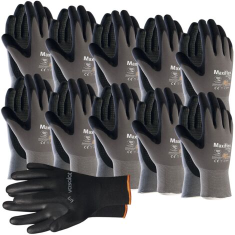 Maxiflex Handschuhe Gr. 11 Endurance 10 Paar - Arbeitshandschuhe mit Noppen für Herren und Damen - Montagehandschuhe mit bestem Grip