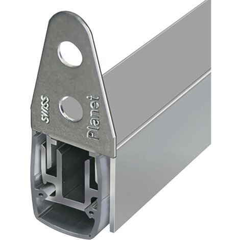 Planet Türdichter MF-FH-RD Türbodendichtung automatisch für Drehtüren mit Parallelabsenkung Länge 960mm, Aluminium natur