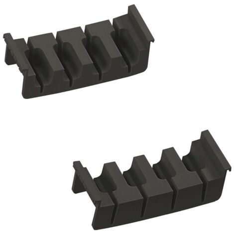 Ninka Messereinsatz Cuisio 146x44x53 Messer Schubladeneinsatz Organizer für 4 Messer, Kunststoff schwarz (1/3)
