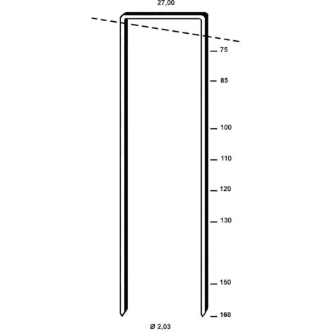Alsafix Klammern Type WP 120mm passend zu Druckluftnagler, Stahldraht verzinkt - 1450 Stück