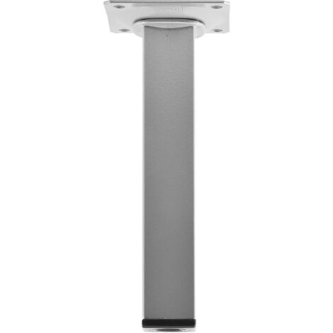 Möbelfüße Tischbeine (quadratische) Möbelbeine 25x150 mm Tischfuß Stahl silber