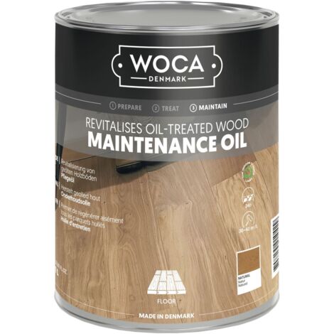 Woca Pflegeöl zur Holzbodenpflege von allen geölten Holzböden, Holzöl natur 2,5 Liter