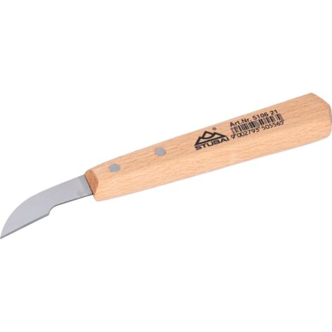 Stubai Kerschnitzmesser gebogen, Klingenlänge 50 mm Schnitzmesser Stahl