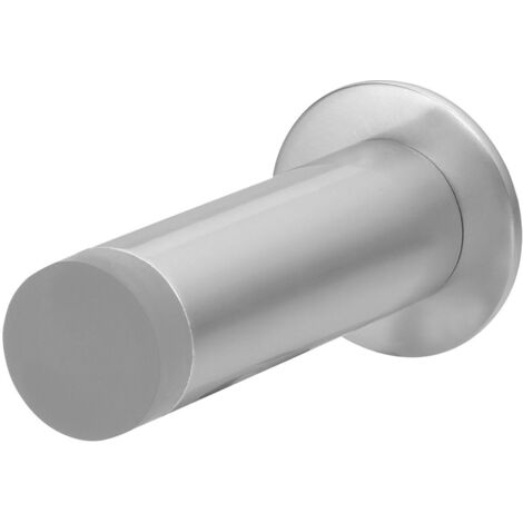 SOLIDO Wandtürpuffer - ø 20 mm, mit Gummikappe, Türpuffer Gesamtlänge 8 cm, silber eloxiert