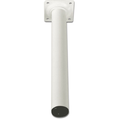 Möbelfüße Tischbeine rund Möbelbeine ø 30 mm Länge 150 mm Stahl weiß