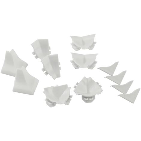 REHAU Formteile-Set Rauwalon slim-line Kunststoff Weiß