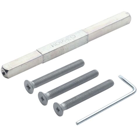 Hoppe Befestigungsset mit Schnellstift passend zur Sicherheits-Drückergarnitur Türstärke 87-92mm
