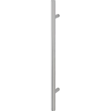 HOPPE Stangengriff E5011 - 800/560mm, Edelstahl matt, Ausführung: gerade, Stossgriff für Haustür