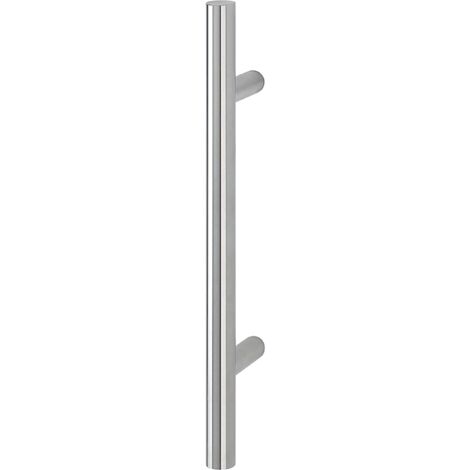 HOPPE Stangengriff E5011 - 500/300mm Edelstahl matt, Ausführung: gerade, Stossgriff für Haustür