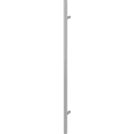 HOPPE Stangengriff E5011 - 1200/900mm,  Edelstahl matt, Ausführung: gerade, Stossgriff für Haustür
