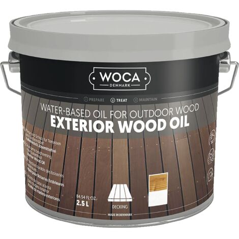 Woca Exterior Holzpflegeöl (Grundbehandlung und Pflege) Lärche 2,5 Liter