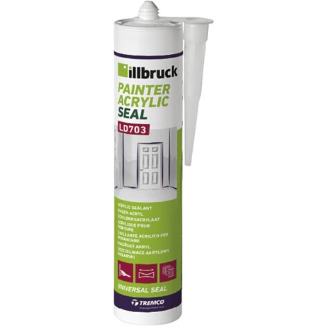 Illbruck Dispersions Acryl Dichtstoff LD703 - Maler Acryl Dichtmasse weiß, 310ml (1/4)
