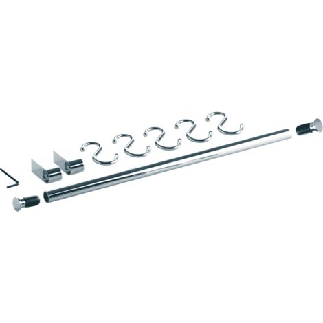 Kesseböhmer Linero 2000 Relingrohr Set, Länge 596 mm Stahl Edelstahl-Effekt