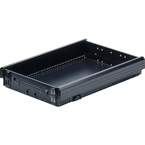 Hettich Schreibt.cont.-Stahlschubkasten, mit OrgaLine, Systema Top 2000 9061151, schwarz