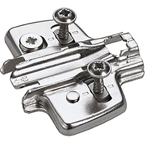 HETTICH Exzenter Kreuzmontageplatte asym, Spezialschraube, Distanz 1,5 mm