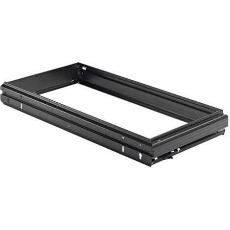 HETTICH Systema Top 2000 Hängeregistratur-Rahmen, 2 x A4+R, KB 900/400mm schwarz