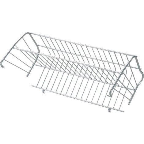 VS Schuhablage Kippfront 557 mm Stahldraht kunststoffbeschichtet silber