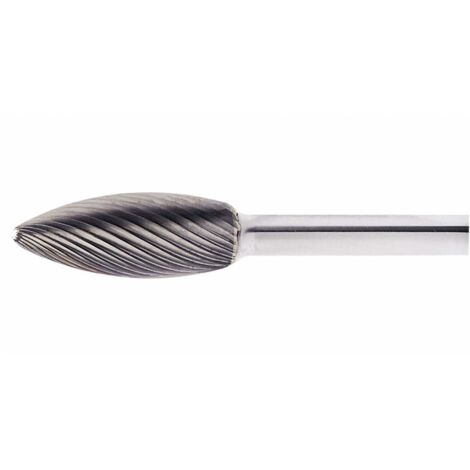 LUKAS HM-Frässtift Form H Flamme Kopf ø 12 mm Länge 30 mm Zahnung 7 (1/5)