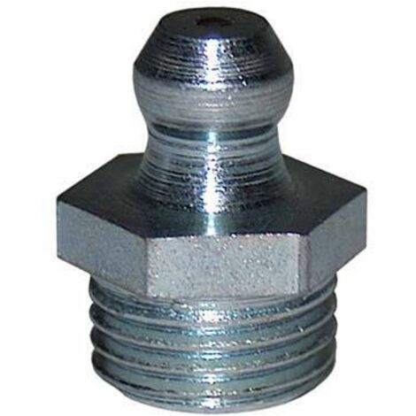 Kegelkopf (Hydraulik) Schmiernippel gerade H1 Gewinde Größe R1/8"