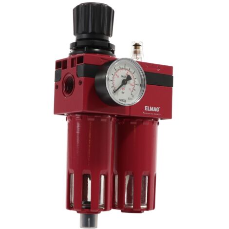Druckluft Wartungseinheit mit Filter, Regler und Öler Anschlussgewinde 1/2" (1/2)