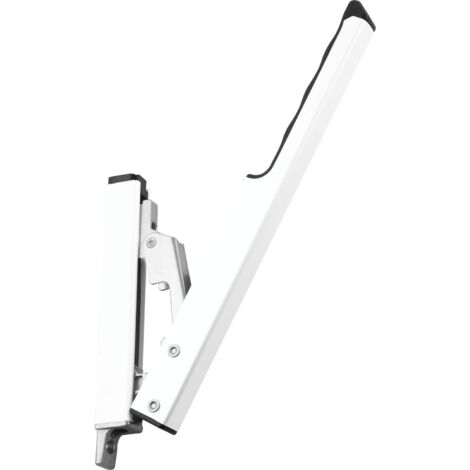 Handhebel FL 190, Hub 58 mm, Aluminium einbrennlackiert RAL 9016, 1 Stk