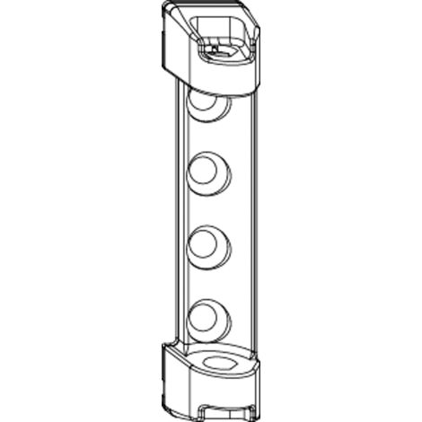MACO Scherenlager PVC, 3 mm Positionszapfen, 100 kg, silber (52480) (1/2)