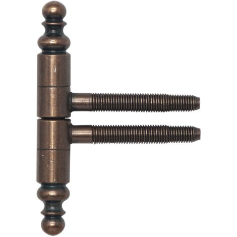 SFS Einbohrband 2-tlg. mit Zierkopf, ø 16 mm, Bandhöhe 108,5mm,bronze patiniert