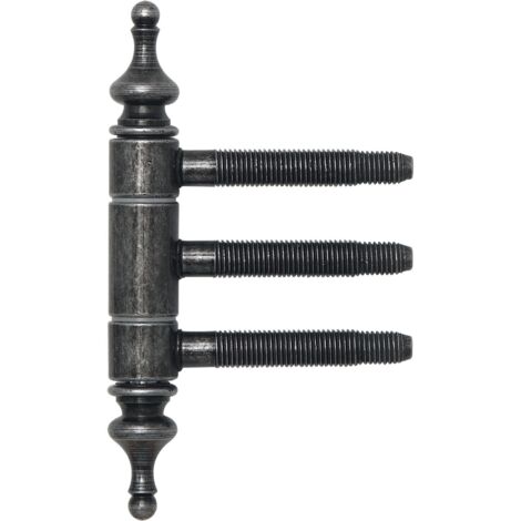 Einbohr-Zierband 3-teilig, mit Aushängesicherung, ø 18 mm, Eisen schwarz Antik