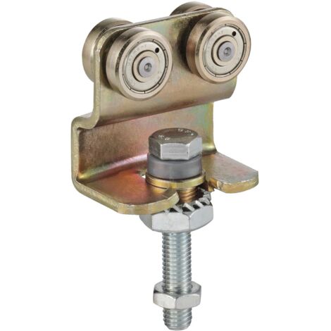 Rollapparat HELM 386 zweipaarig mit Drehlager, Stahl verzinkt, gelb