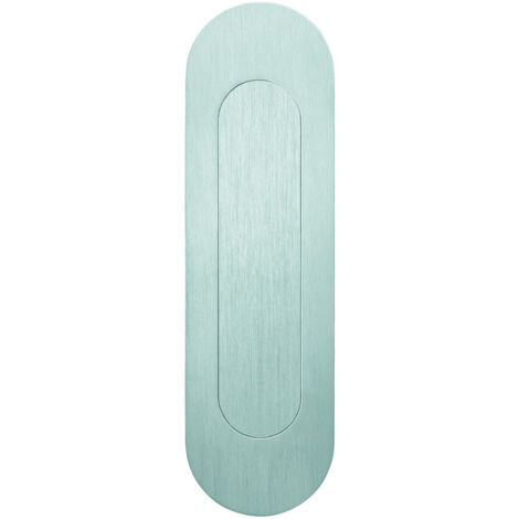FSB Schiebetürmuschel 42 4250 oval geschlossen, Edelstahl matt (1/3)