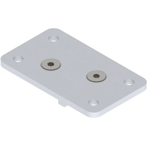 HELM 150 Deckenbefestigungsplatte Aluminium natur