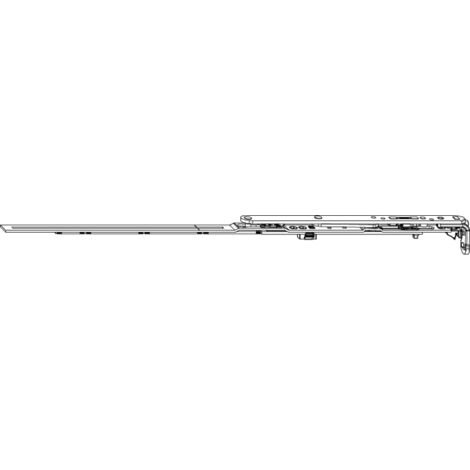 MACO MM Winkelbandschere mit Sparlüftung Gr. 600 silber links (211676)