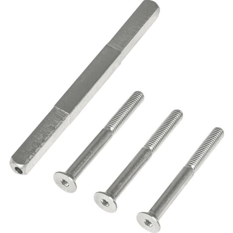 Profilstift für TS 85-95  Drückerstift mit Schrauben Vierkant 8 / 8,5  Stahl verzinkt