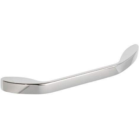 Siro Möbelgriff Idaia LA 160 mm - Griff für Schränke und Schubladen, Zinkdruckguss verchromt poliert